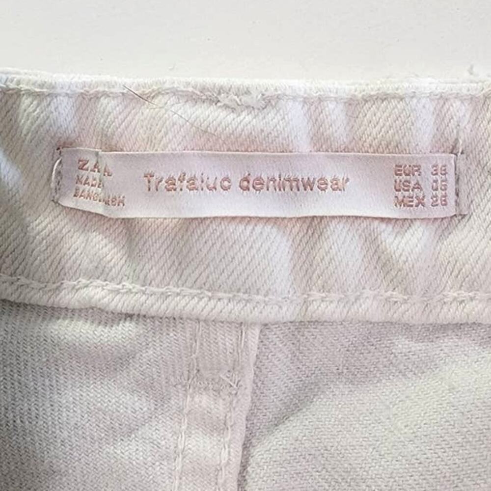 Zara Mom Fit Shorts Distressed High Rise Denim Jean Shorts - Picture 5 of 8